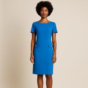 Tommy Hilfiger Vibrant Blue Midi Dress Size 14